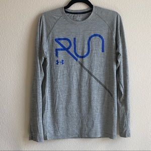Under Armour Run Long Sleeve Grey Reflective S